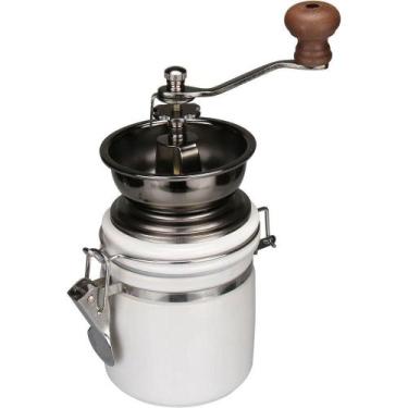 Imagem de Moedor Café Home&co Cerâmica - Metal 14x8x8cm Branco Manual - HOME & C