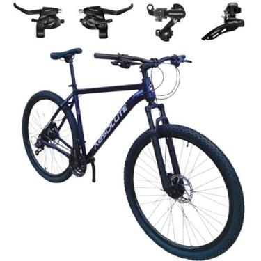 Imagem de Bicicleta Aro 29 21v Absolute Nero 5 Câmbios e trocador Shimano, Azul,