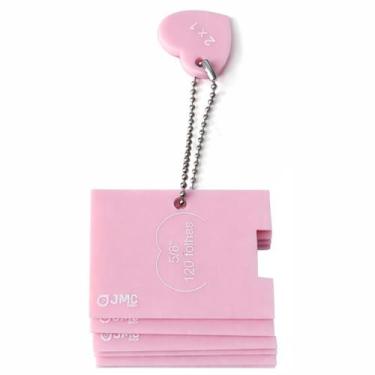 Imagem de Régua Gabarito Wire-o Rosa 2x1 E 3x1 Em Acrilico - Cassmar