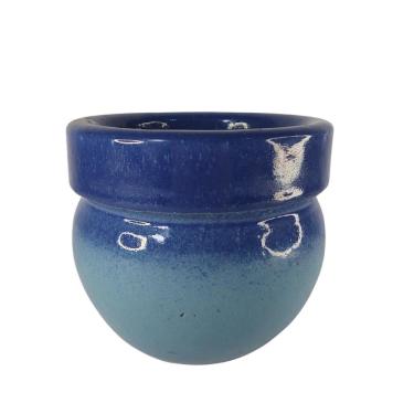 Imagem de Cachepô com Borda 2 Azul Hortênsia (estilo Vietnamita) 