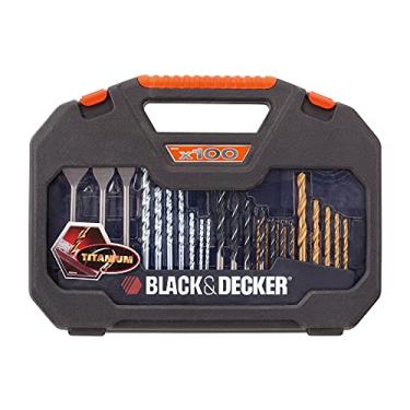 Imagem de BLACK+DECKER Kit de Broca para Furar e Parafusar, Maleta com 100 Peças, Ideal para Furadeira e Parafusadeira, Modelo A7187
