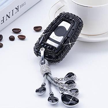 Imagem de CSHU Porta-chaves da capa do carro Porta-chaves Porta-chaves, adequado para BMW 520 525 f30 f10 F18 118i 320i 3 5 7 Série X3 X4 M3 M4 M5 E34 E36 E90, A, porta-chaves preto