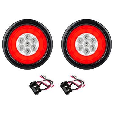 Imagem de Lumitronics RV HALO LED de 10 cm selado para parar/virar/luzes traseiras (par claro)