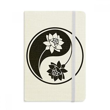 Imagem de Caderno com estampa de cultura religião, preto, branco, capa dura oficial, diário clássico