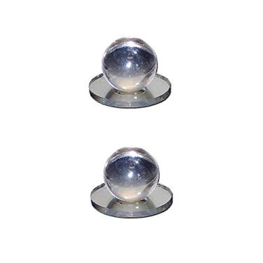 Imagem de Puxador de acrílico redondo espelhado Mirart 1 x 1-1/2, Mirrored Acrylic