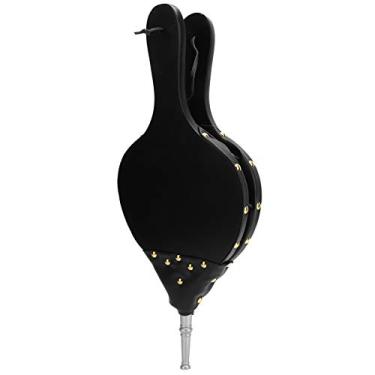 Imagem de Fole De Lareira Portátil Decorativo, Soprador De Ar De Madeira Manual Para Churrasco, Acampamento E Ferramentas De Fogo De Chaminé(tubo de prata)