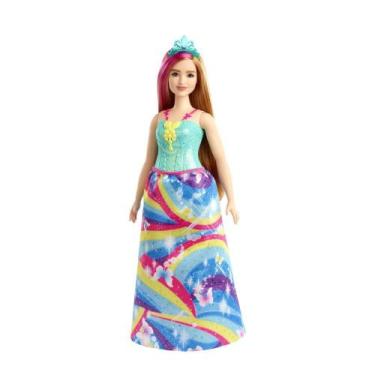 Imagem de Barbie Dreamtopia Princesa Vestido De Arco Íris Mattel Gjk16