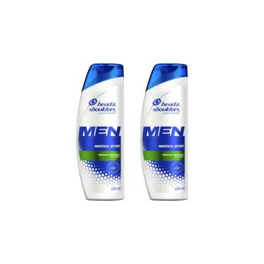 Imagem de Shampoo Head & Shoulders 200ml Menthol Refrescante-Kit C/2un