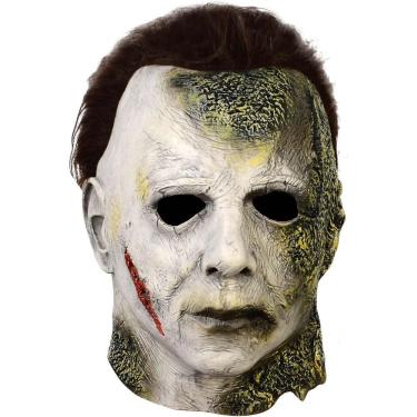 Imagem de Máscara Michael Myers com Peruca Filme Halloween 1978 Acessório Cosplay Fantasia Assassino Dia das Bruxas Noites Terror