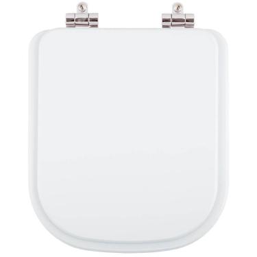 Imagem de Assento Sanitario Poliester Com Amortecedor Gap Branco Para Vaso Roca