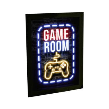 Imagem de Quadro Decorativo Gamer Game Room Jogos Videogame Decoração