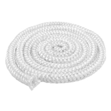 Imagem de Baoblaze Cabo de vedação branca para porta de fogão 3m fibra de vidro de alta temperatura, 12 mm x 3 m