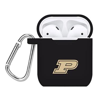 Imagem de AFFINITY BANDS Capa de silicone Purdue Boilermakers compatível com a capa de bateria Apple AirPods
