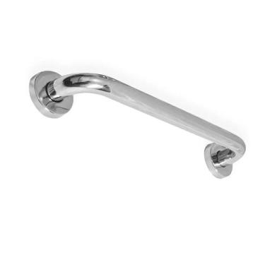 Imagem de Kit 8 Uni. Alça Apoio Banheiro Barra Inox 30cm Idoso Cadeirante Defici