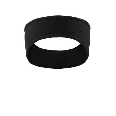 Imagem de Faixa de cabeça masculina de lã elástica R Tek Port Authority, Preto, tamanho �nico