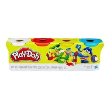 Imagem de Kit 4 Potes De Massinha Play-Doh Br/Vm/Am/Az Play Doh E6508