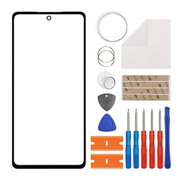 Imagem de Duotipa Substituição da tela de vidro frontal compatível com Samsung Galaxy S20 FE 6,5 polegadas, tela de vidro da lente externa frontal para SM-G780F SM-G780F/DSM com ferramentas - sem tela LCD e