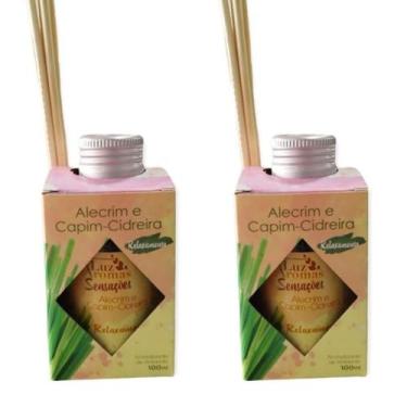 Imagem de 2 Aromatizante Ambiente Cheirinho Difusor Vareta Perfume Casa 100ml Od