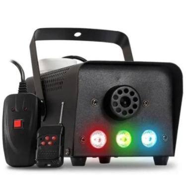 Imagem de Maquina De Fumaça 3 Leds Rgb Controle para Festas E Bares - A.R Varied