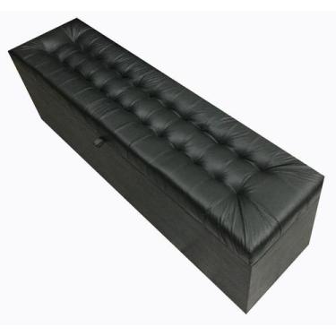 Imagem de Recamier Puff Baú Beira de Cama 1,38 100% MDF - Material Sintético Pre