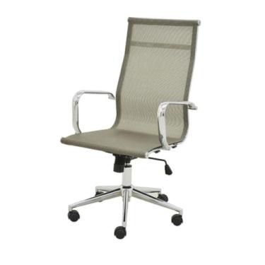 Imagem de Cadeira Giratória Alta Office Sevilha Tela Mesh Rivatti Revestimento D