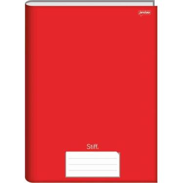 Imagem de Caderno Jandaia pequeno stiff vermelho brochura 96 folhas