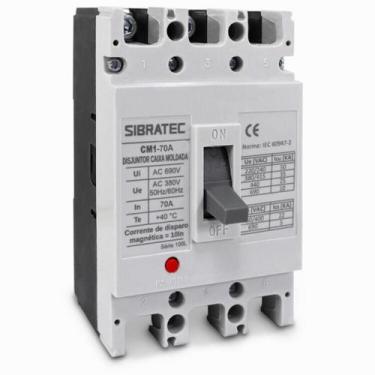 Imagem de Disjuntor Trifásico  Caixa Moldada CM1 - SIBRATEC