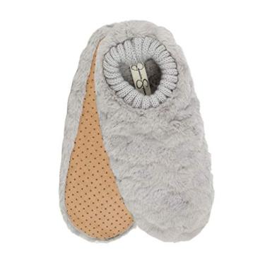 Imagem de Jessica Simpson unisex adult Heart Plush Socks With Anti-skid Soles Slipper, Grey, Large-X-Large US