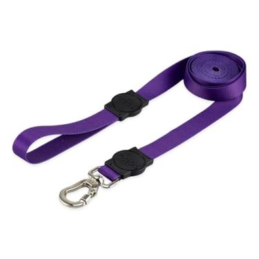 Imagem de Mood Pet Coleira Guia 5 Metros Para Cães Cachorro Adestramento Passeio Porte Grande Médio Pequeno (Purple, PP)