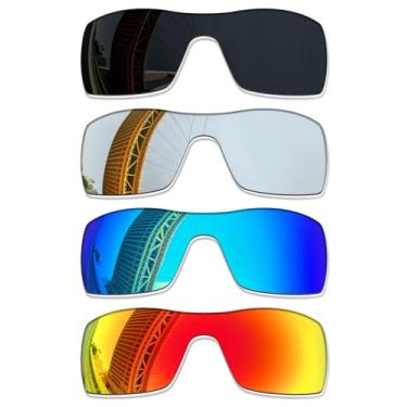 Imagem de LenzProse Lentes de reposição polarizadas de 1,5 mm para óculos de sol Oakley Batwolf OO9101, antirarranhões | Ajuste perfeito
