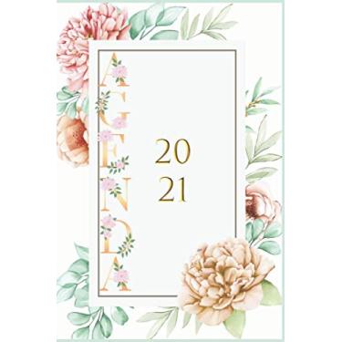 Imagem de AGENDA 2021: Agenda settimanale 2020-2021 : Novembre 2020 - dicembre 2021, Agenda planner organizer calendario, pianificatore giornaliero e ... agenda 2020 2021, Agende motivo floreale