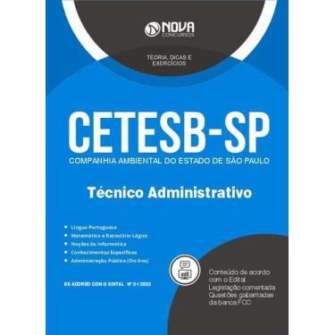 Imagem de Apostila CETESB-SP 2024 - Técnico Administrativo - Nova Concursos