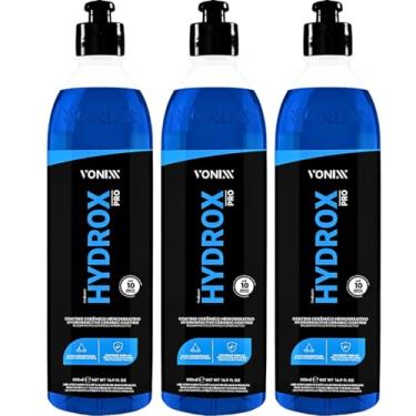 Imagem de Kit 3 Hydrox Pro 500ml Coating Ceramico Vitrificador Hidro Repelente water off Vonixx