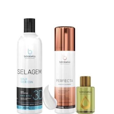 Imagem de Borabella Selagem 3D 350ml + Perfecta 250ml + Óleo Argan 7ml
