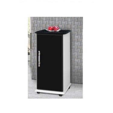 Imagem de Balcão Vitória Branco com Preto Mármorizado – Passe Bem Móveis