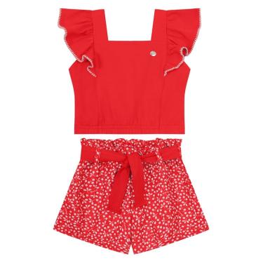 Imagem de Conjunto infantil menina de florzinhas Mundi