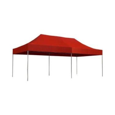 Imagem de Tenda sanfonada 6x3 pvc lona nylon 600. - GOIANIA TENDAS, Vermelho