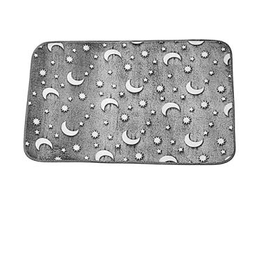 Imagem de Tapete florescente Infantil, Tapete Brilha No Escuro, Antiderrapante carpete sintético macio e ultrafino Tapete para crianças e adolescente Sala quarto Infantil 50x80cm (CINZA LUA)