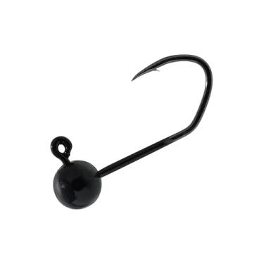 Imagem de Temorah Cabeças de gabarito de foice para amarrar moscas (preto, 1/947.2 g 50 peças)