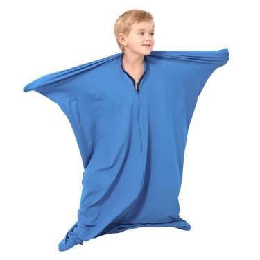 Imagem de Meia corporal sensorial para crianças, saco sensorial para relaxamento, foco, integração sensorial, meia corporal (pequena 101 x 78 cm)