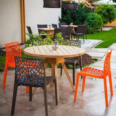 Imagem de Kit 4 Cadeiras Gruvyer Estrutura Em Polipropileno Fratini Preto