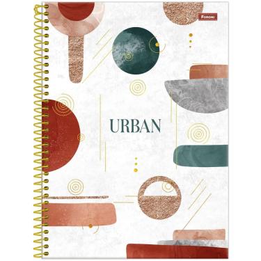 Imagem de Caderno Espiral Capa Dura Universitário 10 Matérias Urban 160 Folhas Foroni Estampa 3