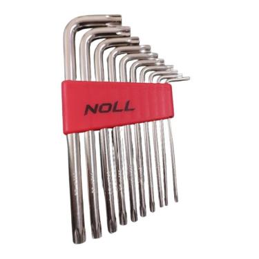 Imagem de Jogo De Chaves Torx Longa Noll Cromo Vanadium -10 Peças