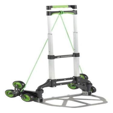 Imagem de Carrinho De Carga Dobrável Roda Tripla Escada Elástico 70Kg - Standers