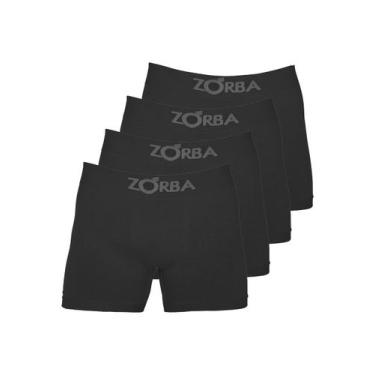 Imagem de Kit com 4 Cuecas Boxer Zorba 781, Preto, G