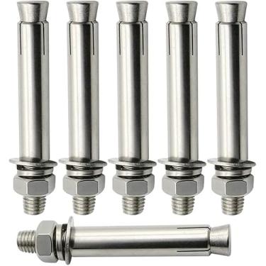 Imagem de Parafusos De Parafuso De Expansão Zit, Parafusos De Expansão De Aço Inoxidável, Parafusos, Parafuso De Ancoragem De Manga De Expansão De Porca Sextavada Externa De, One Color, M6*90
