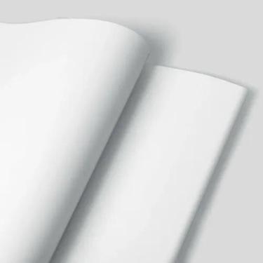 Imagem de Adesivo Vinílico Lavável Branco 1mx45cm Fosco Envelopamento - Deliquad