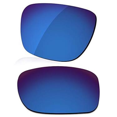 Imagem de LenzReborn Lente polarizada de substituição para óculos de sol RayBan Meta Wayfarer RW4006 50 mm - azul marinho - polarizado espelhado