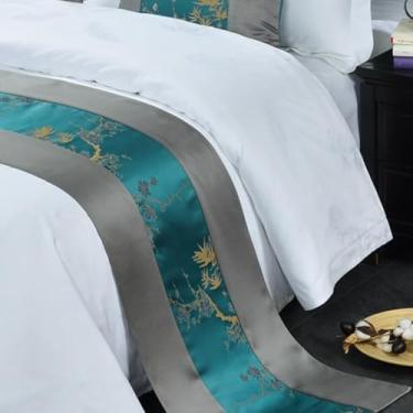 Imagem de Cachecol para cama de hotel, moderno, liso, colcha, decorativo, para quarto de casamento, confortável, toalha de cama que não desbota para cama de solteiro queen size - verde|apenas 1 fronha 50 x 50