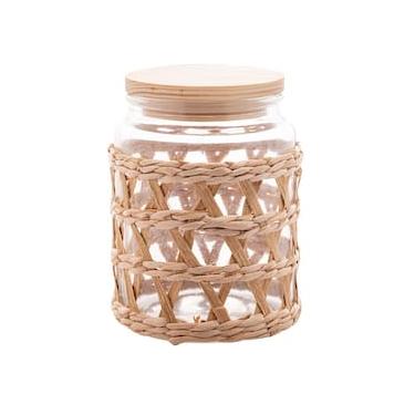 Imagem de Porta Mantimentos Wolff 750ml Vidro com Sisal Tampa de Madeira